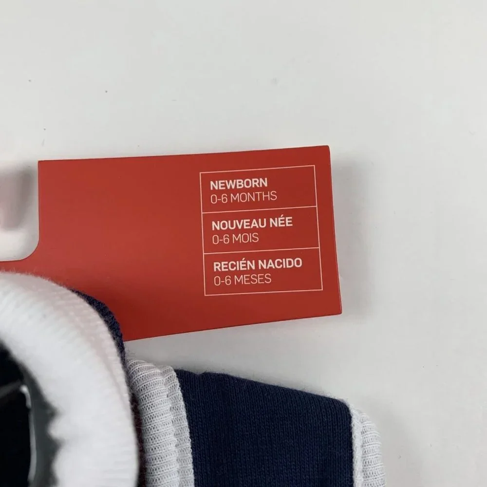 Nike Logo Futura Bib Booties 2Pcs Set 0-6 Months New Born Baby‎ Blue Cotton 6242